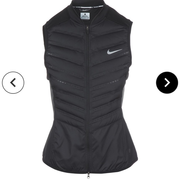 Nike running aeroloft 800 balck  vest women’s size Xs - Picture 9 of 10